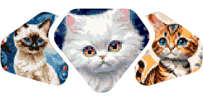 Cat diamond painting patterns