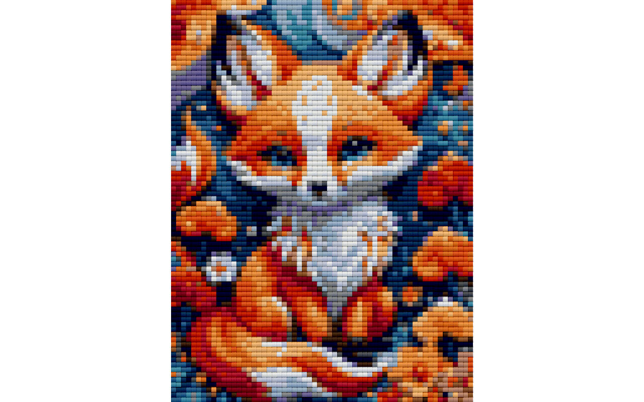 Fox free diamond painting pattern