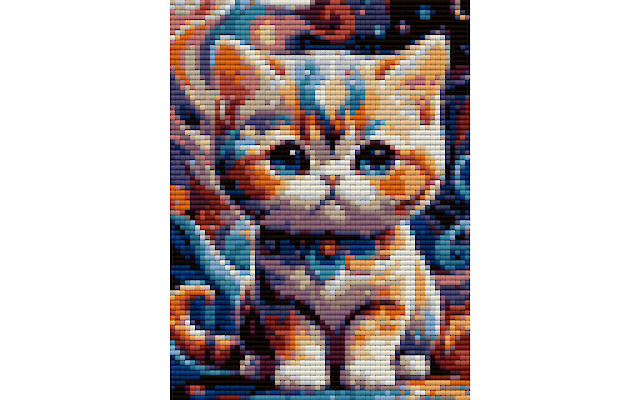 Exotic shorthair cute cat free diamond painting pattern