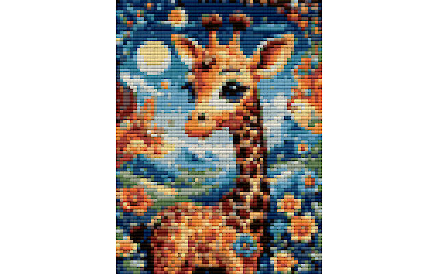 Giraffe free diamond painting pattern