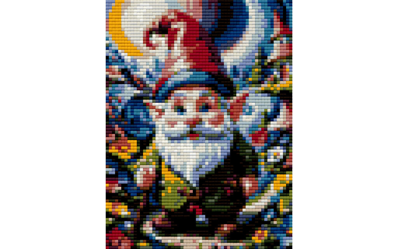 Gnome free printable diamond painting pattern
