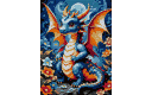 Dragon download free diamond painting pattern