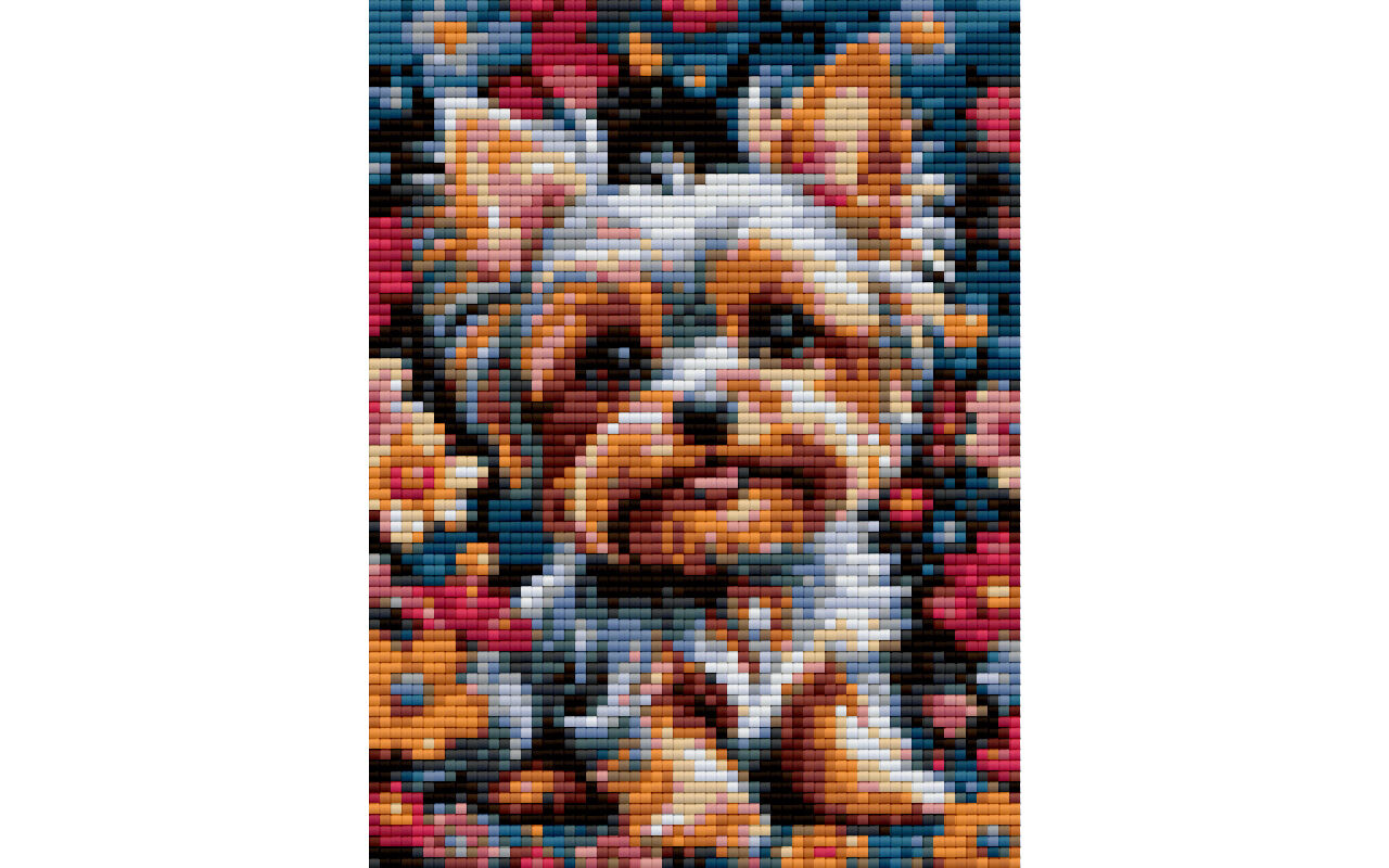 Yorkshire Terriers puppy diamond painting pattern free download